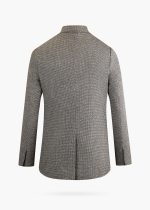 کت تک کژوال ترک طرح دار  بژ - Image 5