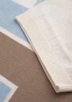 تیشرت یقه گرد نخ پنبه ترکیبی شیری - Image 3