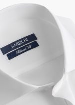 پیراهن کلاسیک یقه بلند سفید (point collar) - Image 3