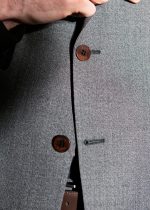 کت و شلوار کلاسیک ساده طوسی - Image 4