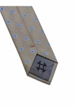 کراوات طرحدار طوسی روشن گل برفی - Image 3