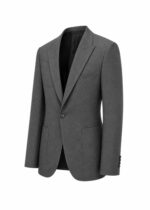 کت تک کژوال جودون ساده طوسی تیره - Image 2