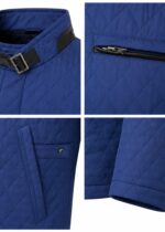 کاپشن کلاسیک آبی طرح لوزی - Image 4